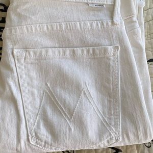 Mother Size 27 white ankle length jeans